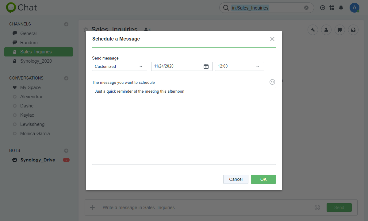 Synology Chat Server Add On Packages Synology Inc